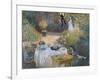 The Luncheon: Monet's Garden at Argenteuil, circa 1873-Claude Monet-Framed Giclee Print