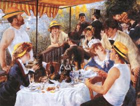 The Luncheon of the Boating Party, c.1881-Pierre-Auguste Renoir-Framed Textured Art