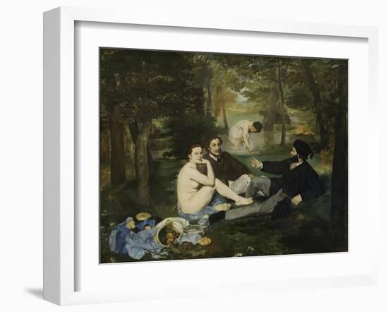 The Luncheon on the Grass, 1863-Edouard Manet-Framed Giclee Print