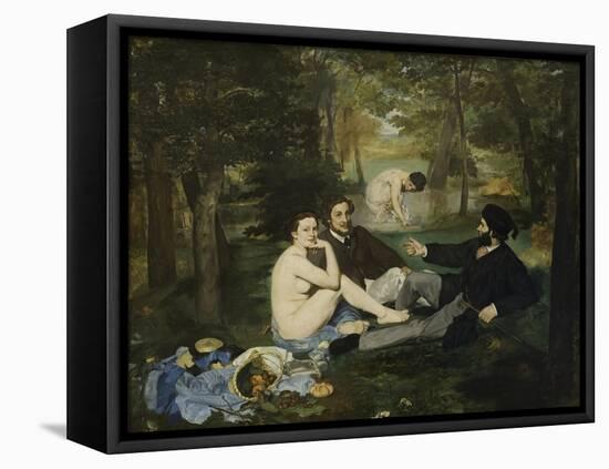 The Luncheon on the Grass, 1863-Edouard Manet-Framed Stretched Canvas