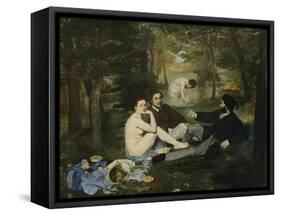 The Luncheon on the Grass, 1863-Edouard Manet-Framed Stretched Canvas