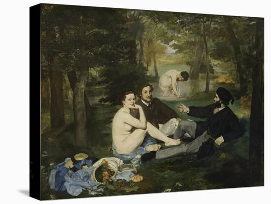 The Luncheon on the Grass, 1863-Edouard Manet-Stretched Canvas