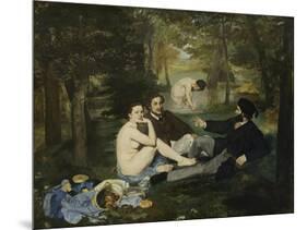 The Luncheon on the Grass, 1863-Edouard Manet-Mounted Giclee Print