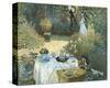 The Luncheon-Claude Monet-Stretched Canvas