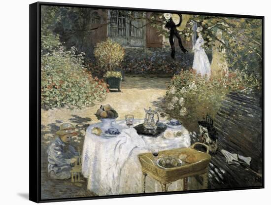 The Luncheon-Claude Monet-Framed Stretched Canvas