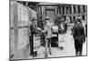 The Lunchtime Newspaper Paper Headlines, Trafalgar Square, London, 1926-1927-null-Mounted Giclee Print