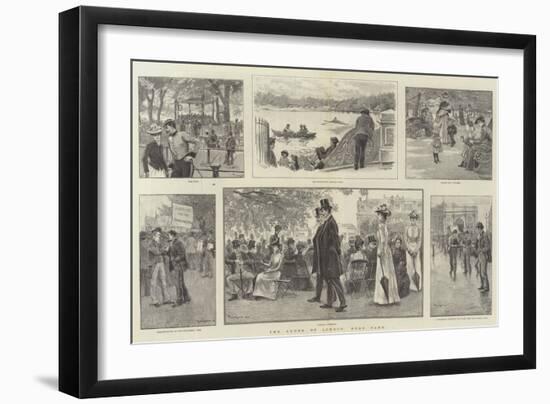 The Lungs of London, Hyde Park-William Douglas Almond-Framed Giclee Print