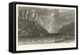 The Lurley Berg Near St Goar-William Tombleson-Framed Stretched Canvas