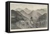 The Lushai Expedition, the Village of Larkia-Charles Auguste Loye-Framed Stretched Canvas