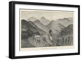 The Lushai Expedition, the Village of Larkia-Charles Auguste Loye-Framed Giclee Print