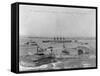 The Lusitania's First Appearance in New York Harbor-null-Framed Stretched Canvas