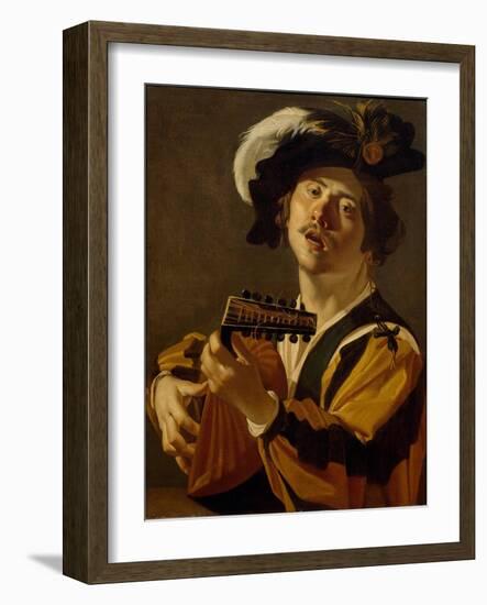 The Lute Player, 1622-Dirck Baburen-Framed Giclee Print