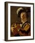 The Lute Player, 1622-Dirck Baburen-Framed Giclee Print