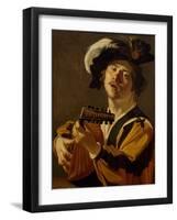 The Lute Player, 1622-Dirck Baburen-Framed Giclee Print