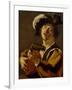 The Lute Player, 1622-Dirck Baburen-Framed Giclee Print