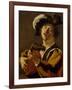 The Lute Player, 1622-Dirck Baburen-Framed Giclee Print