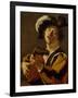 The Lute Player, 1622-Dirck Baburen-Framed Giclee Print