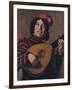 'The Lute Player', 1623-Frans Hals-Framed Premium Giclee Print