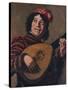 'The Lute Player', 1623-Frans Hals-Stretched Canvas