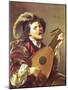 The Lute Player, 1624-Hendrick Terbrugghen-Mounted Giclee Print