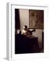 The Lute Player, 1663-1664-Johannes Vermeer-Framed Giclee Print