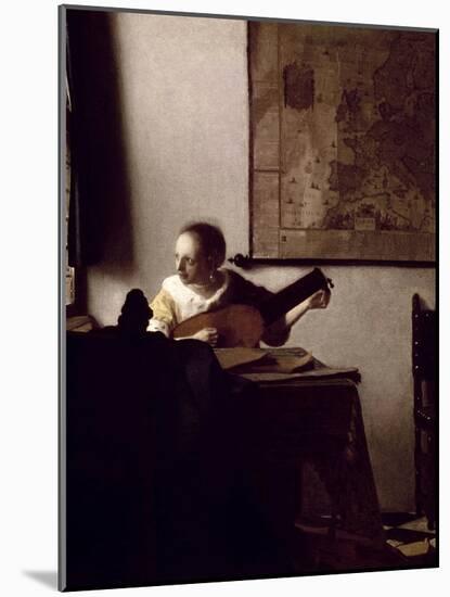The Lute Player, 1663-1664-Johannes Vermeer-Mounted Giclee Print