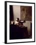 The Lute Player, 1663-1664-Johannes Vermeer-Framed Giclee Print