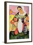 The Lute Player, 1910-Auguste Macke-Framed Giclee Print