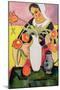 The Lute Player, 1910-Auguste Macke-Mounted Giclee Print