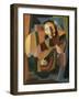 The Lute Player, 1917-18 (Oil on Canvas)-Maria Blanchard-Framed Giclee Print