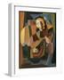 The Lute Player, 1917-18 (Oil on Canvas)-Maria Blanchard-Framed Giclee Print