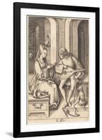 The Lute Player and the Singer, c.1500-Israhel van, the younger Meckenem-Framed Giclee Print
