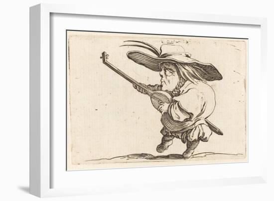 The Lute Player, c.1622-Jacques Callot-Framed Giclee Print