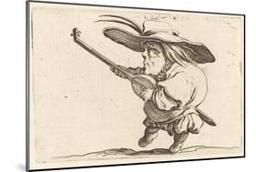 The Lute Player, c.1622-Jacques Callot-Mounted Giclee Print