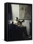 The Lute Player-Johannes Vermeer-Framed Stretched Canvas