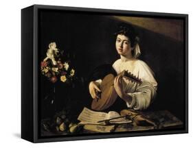 The Lute-Player-Caravaggio-Framed Stretched Canvas