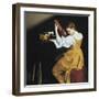 The Lute Player-Orazio Gentileschi-Framed Art Print