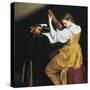 The Lute Player-Orazio Gentileschi-Stretched Canvas