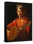 The Lute Player-Caravaggio-Framed Stretched Canvas