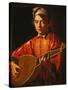 The Lute Player-Caravaggio-Stretched Canvas