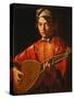 The Lute Player-Caravaggio-Stretched Canvas