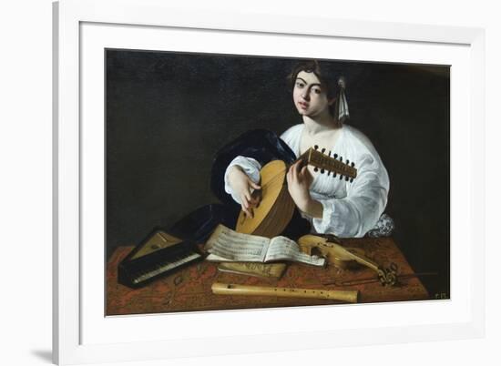 The Lute Player-Caravaggio-Framed Premium Giclee Print