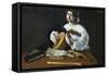 The Lute Player-Caravaggio-Framed Stretched Canvas