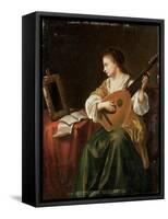 The Lute Player-null-Framed Stretched Canvas