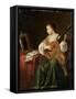 The Lute Player-null-Framed Stretched Canvas