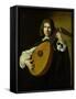The Lute-Player-null-Framed Stretched Canvas