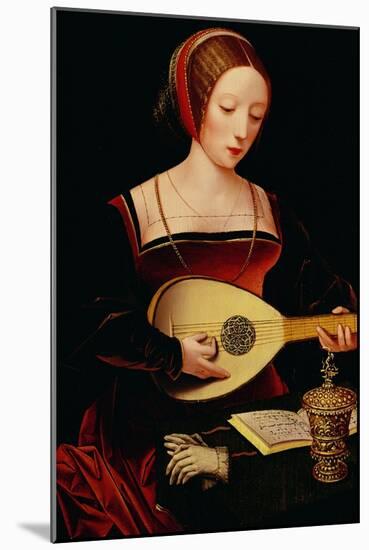 The Lute Player-null-Mounted Giclee Print