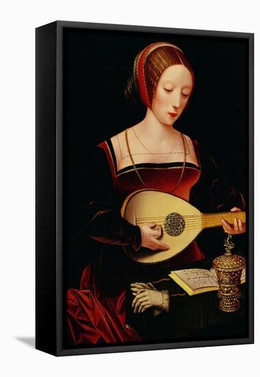 The Lute Player-null-Framed Stretched Canvas