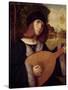 The Lute Player-Giovanni de Busi Cariani-Stretched Canvas