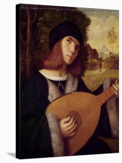 The Lute Player-Giovanni de Busi Cariani-Stretched Canvas